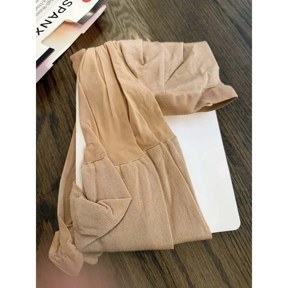 Spanx Womens High-Waisted Full Length Mid Thigh ShapingSheers Nude Sz C NEW NIB